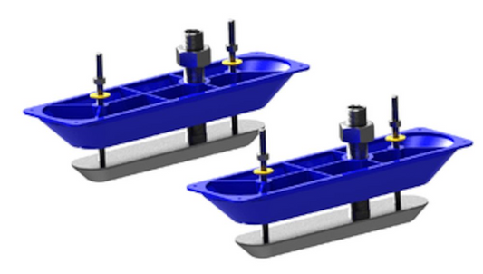 Stainless Steel Structure Scan HD Thru-Hull Transducer Pair with Y Cable transducer lowrance