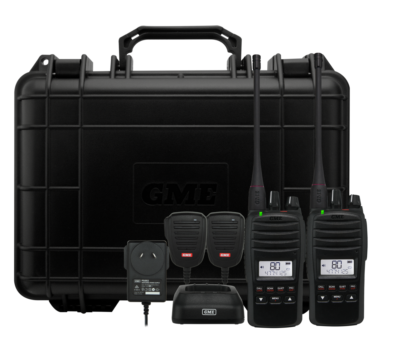 GME 5 Watt UHF CB Handheld Radio – Twin Pack
