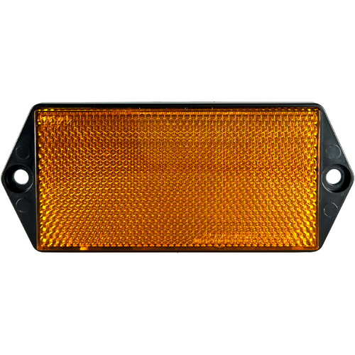WR102 Series Amber Reflector Black Base
