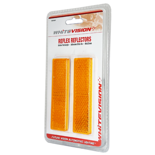 WR140 Series Amber Reflector - Twin Pack Blister