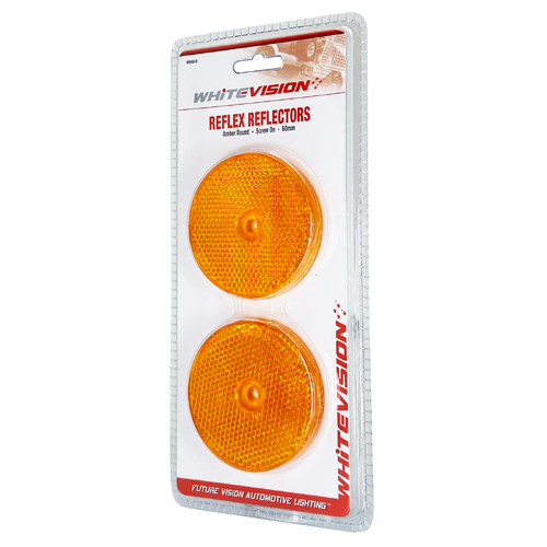 WR60 Series Round Amber Reflector Blister