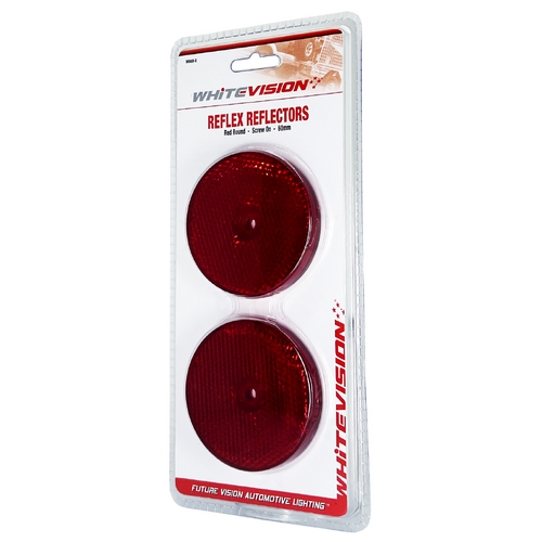 WR60 Series Round Red Reflector Blister