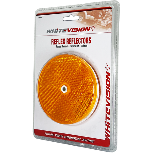 WR80 Series Round Amber Delineator- Twin Pack Blister