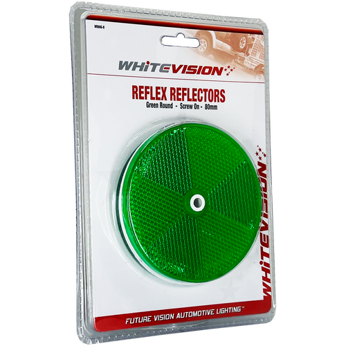WR80 Series Round Green Delineator- Twin Pack Blister