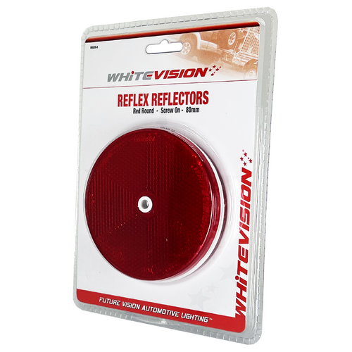 WR80 Series Round Red Delineator - Twin Pack Blister