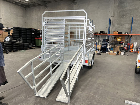Superior 12×6 Heavy Duty Fully Welded Tandem Live Stock Trailer ATM 3500KG