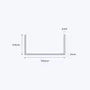 aluminium channel size 100 50 3 mm 3