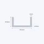 aluminium channel size 101 6 50 8 6 35 7 9 mm 3
