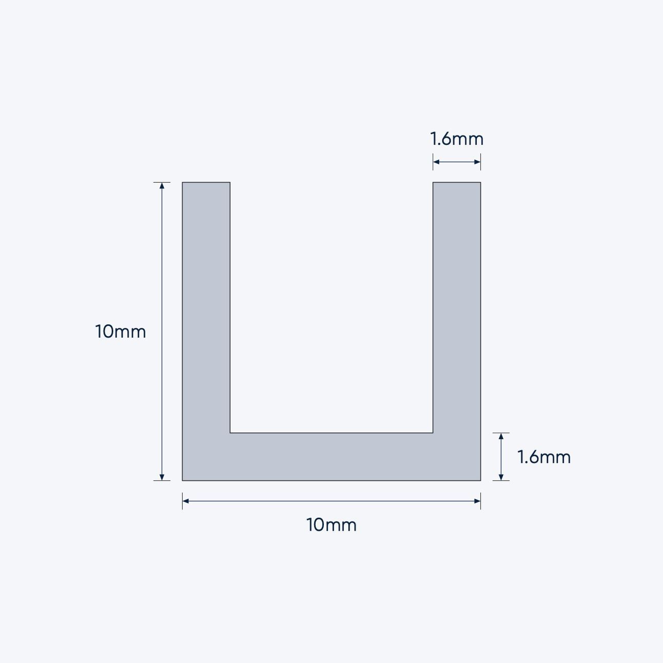 aluminium channel size 10 10 1 6 mm 4