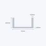 aluminium channel size 127 63 5 6 35 9 53 mm 3