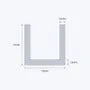 aluminium channel size 12 12 1 6 mm 3