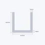 aluminium channel size 16 2 16 2 1 6 mm 3