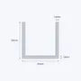 aluminium channel size 20 20 1 6 mm 3
