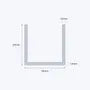aluminium channel size 25 25 1 6 mm 3