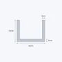 aluminium channel size 32 25 3 mm 3
