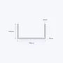 aluminium channel size 75 40 3 mm 3