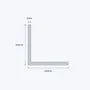 aluminium equal angle size 40 40 3 mm 3