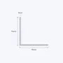 aluminium equal angle size 75 75 3 mm 3