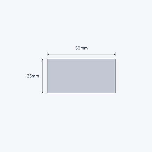 aluminium flat bar size 50 25 mm 1
