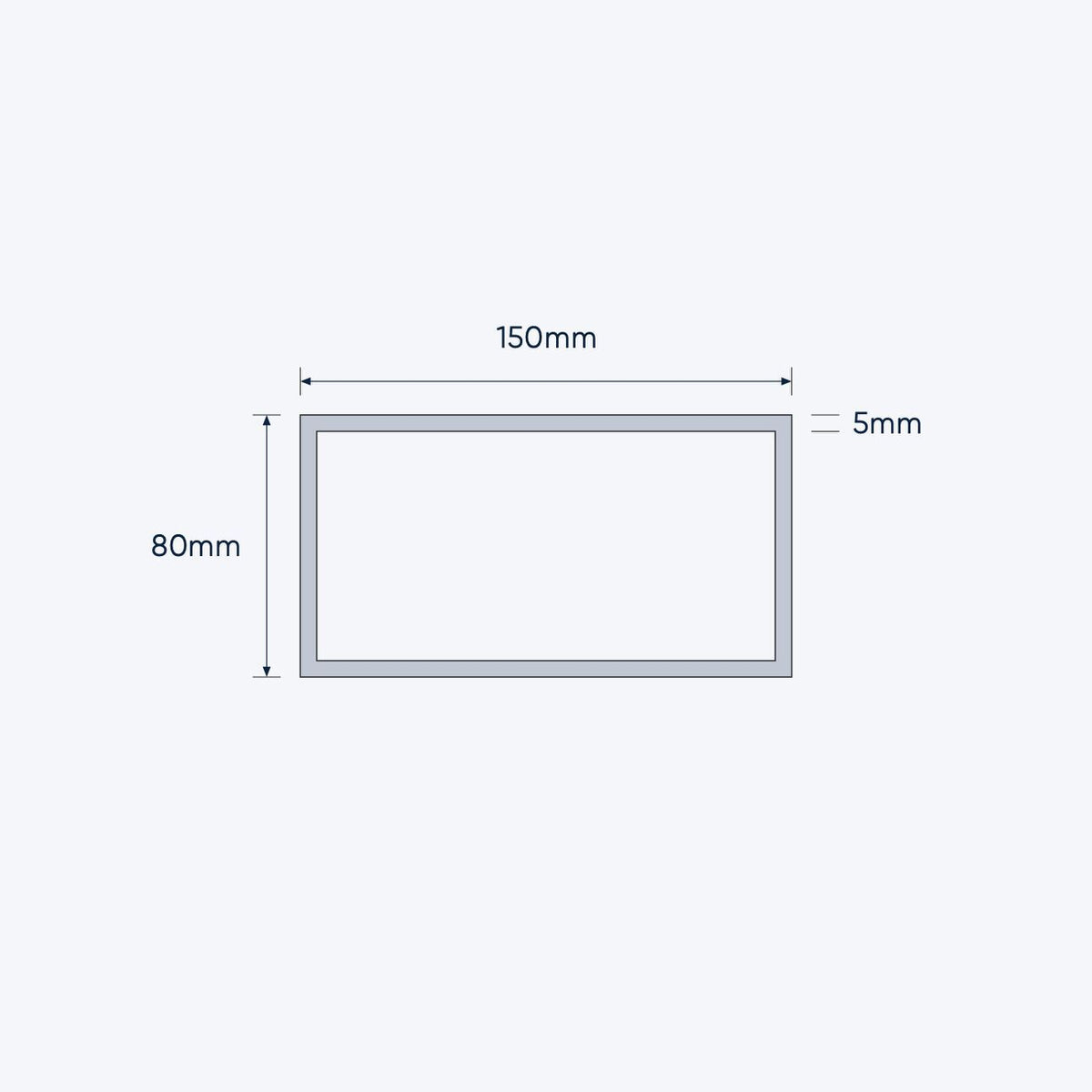 aluminium rectangular hollow rhs size 150 80 5 mm 4