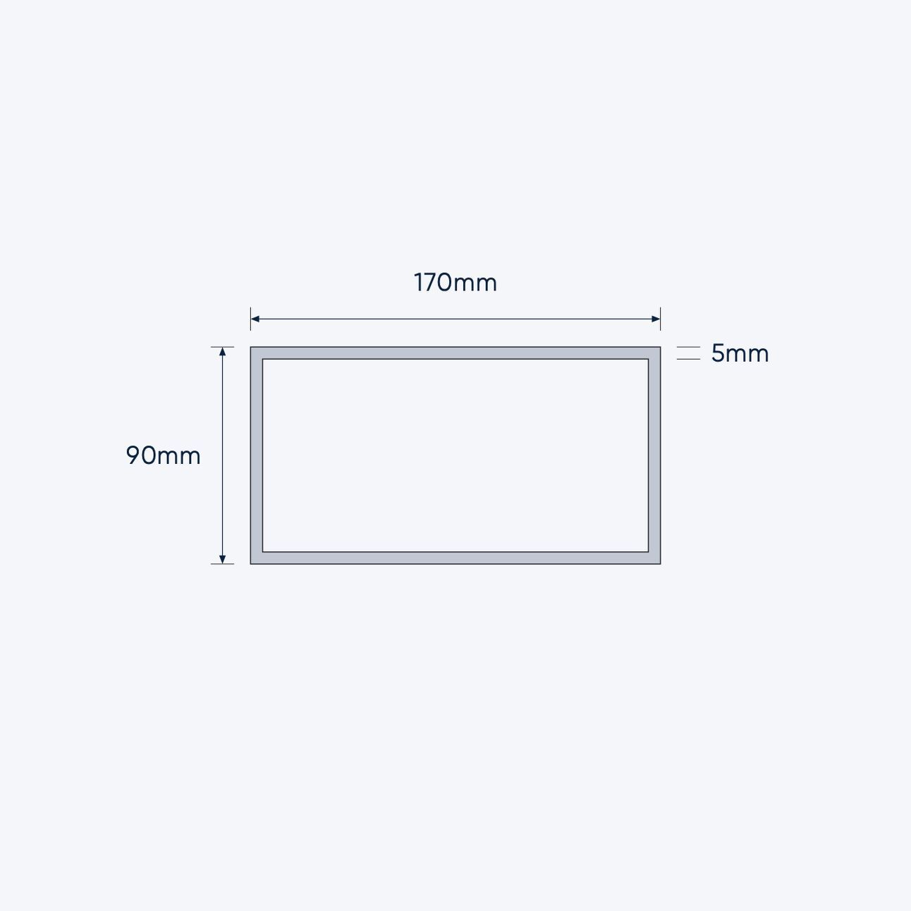 aluminium rectangular hollow rhs size 170 90 5 mm 1