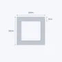 aluminium square hollow shs size 20 20 3 mm 3