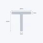 aluminium tee bar size 25 25 3 mm 3