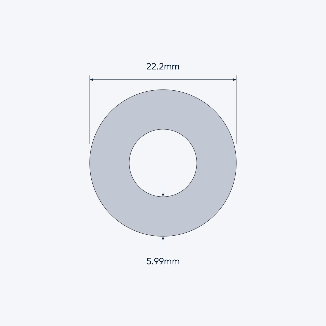 aluminium tube size 22 2 5 99 mm 4
