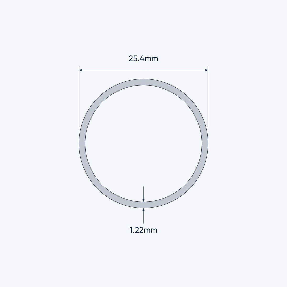 aluminium tube size 25 4 1 22 mm 4