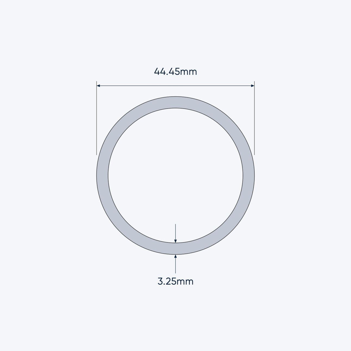 aluminium tube size 44 45 3 25 mm 1