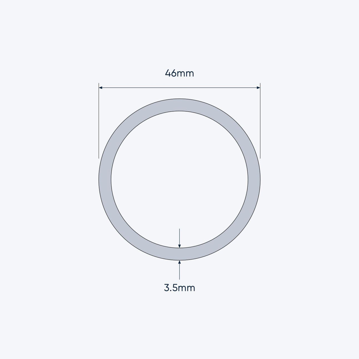 aluminium tube size 46 3 5 mm 1