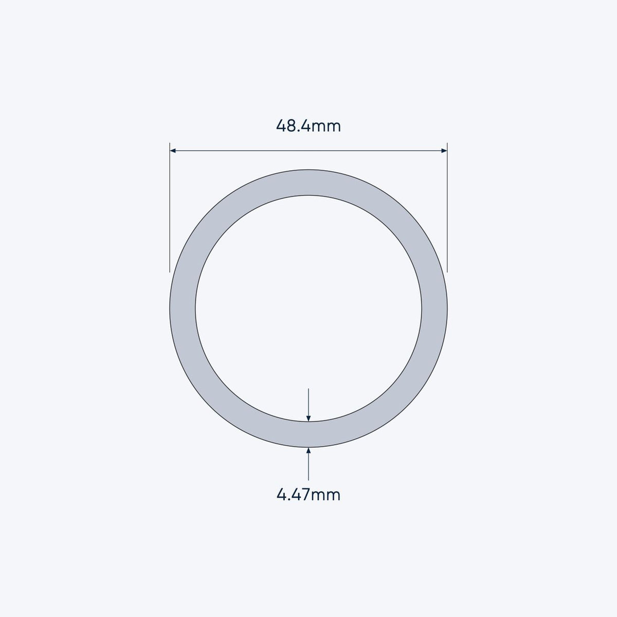 aluminium tube size 48 4 4 47 mm 1