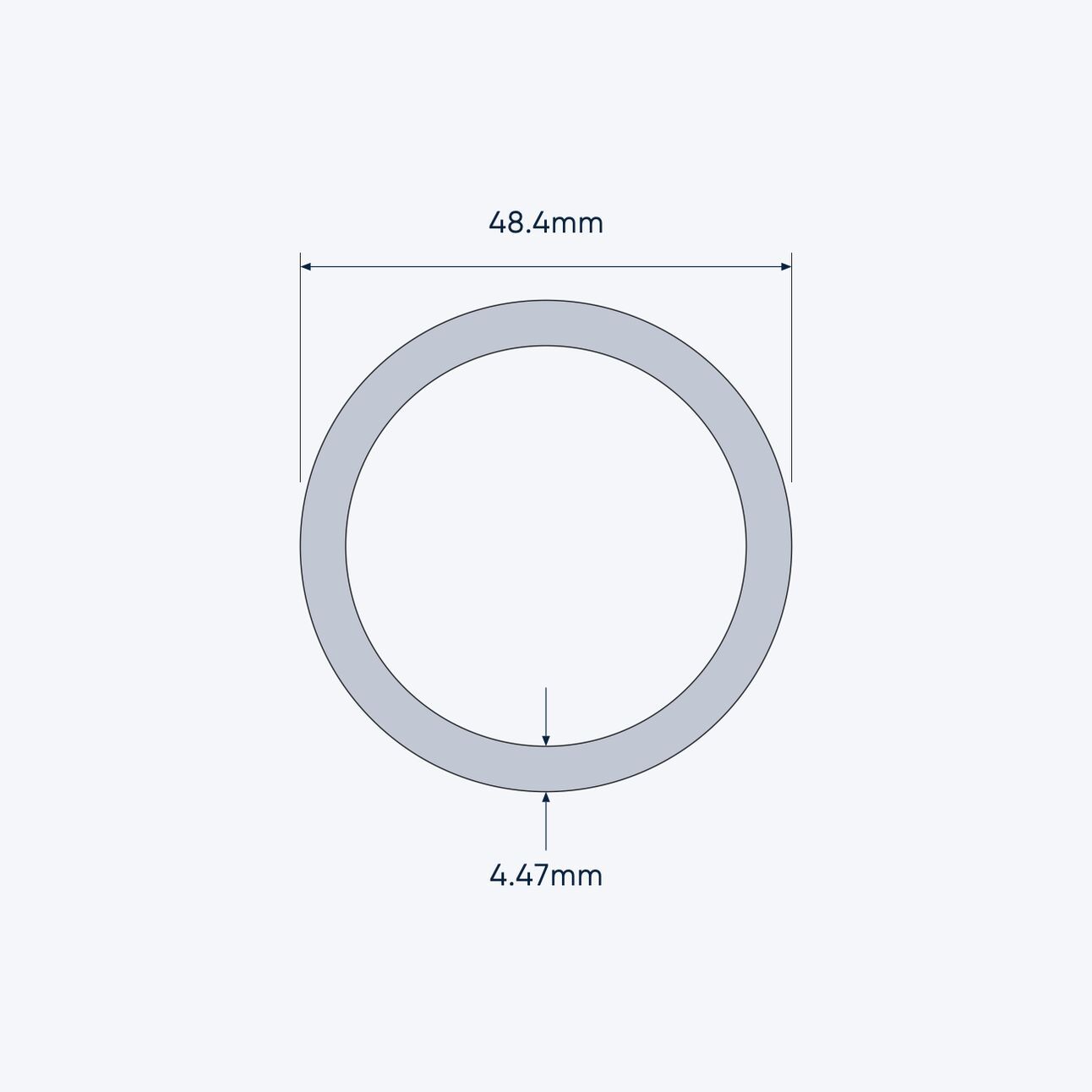 aluminium tube size 48 4 4 47 mm 1