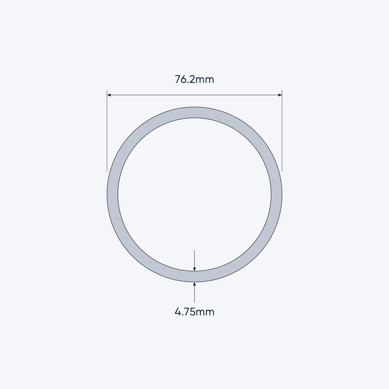 aluminium tube size 76 2 4 75 mm 4