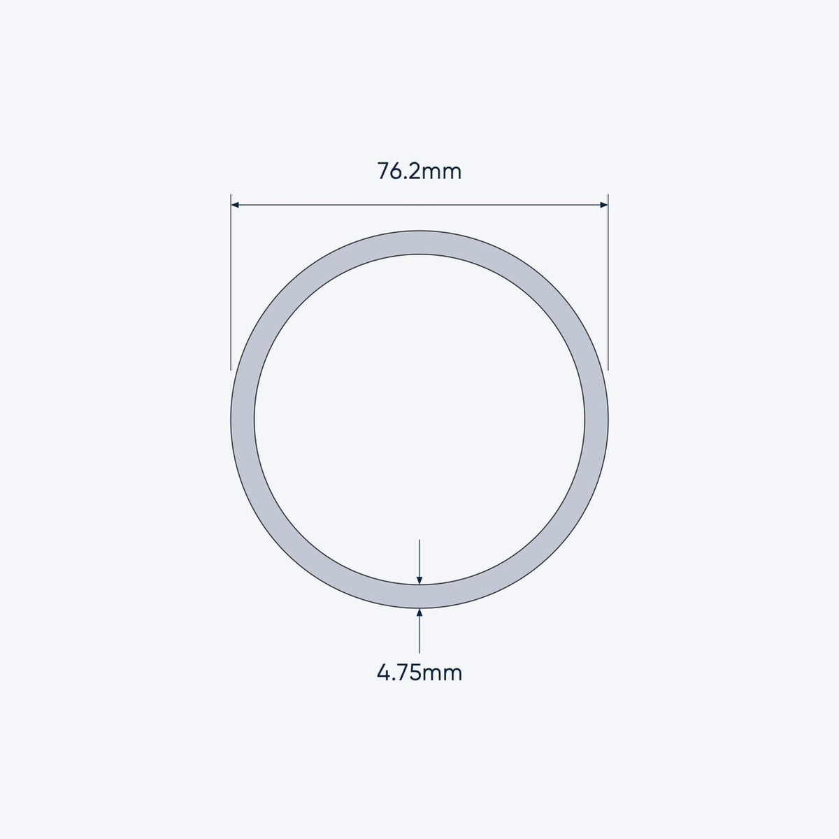 aluminium tube size 76 2 4 75 mm 4