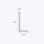 aluminium unequal angle size 25 12 1 6 mm 3