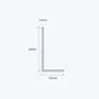 aluminium unequal angle size 40 20 1 6 mm 3