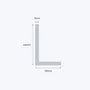 aluminium unequal angle size 40 25 3 mm 3