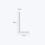 aluminium unequal angle size 50 25 1 6 mm 3