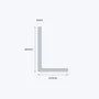 aluminium unequal angle size 60 40 4 mm 3