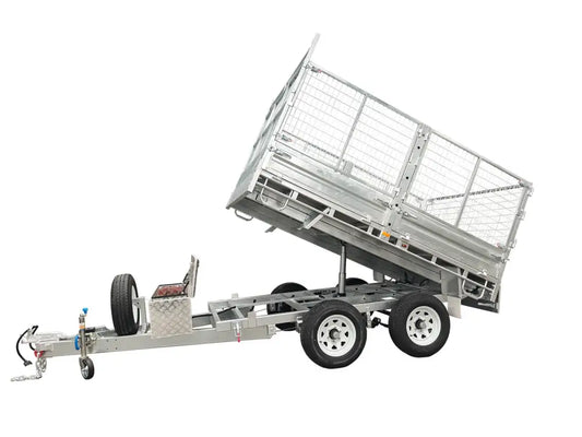 CCT 10×7 Hydraulic Tipper Flat Top Trailer – ATM 3500kg / 4500kg flatbed trailer