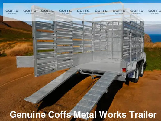 CCT 12×6 Livestock / Cattle Trailer for Sale ATM 3500KG with Side Rails & Ramps cattle livestock