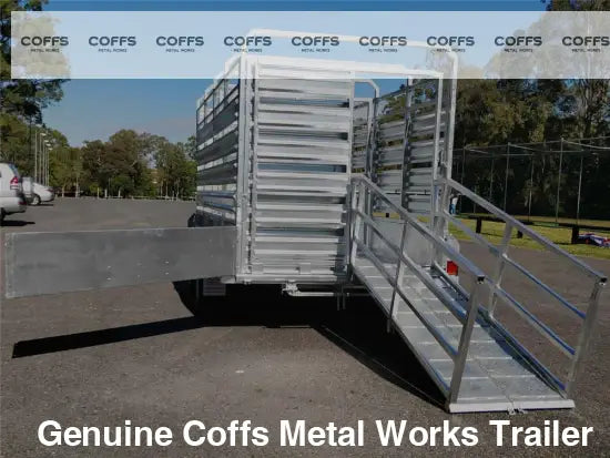 CCT 12×6 Livestock / Cattle Trailer for Sale ATM 3500KG with Side Rails & Ramps cattle livestock