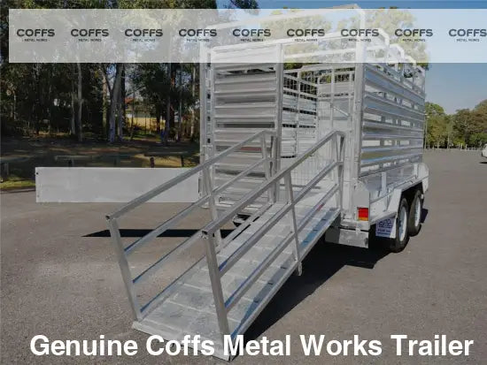 CCT 12×6 Livestock / Cattle Trailer for Sale ATM 4200KG with Side Rails & Ramps cattle livestock