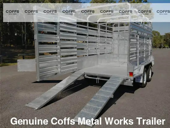 CCT 12×6 Livestock / Cattle Trailer for Sale ATM 4200KG with Side Rails & Ramps cattle livestock