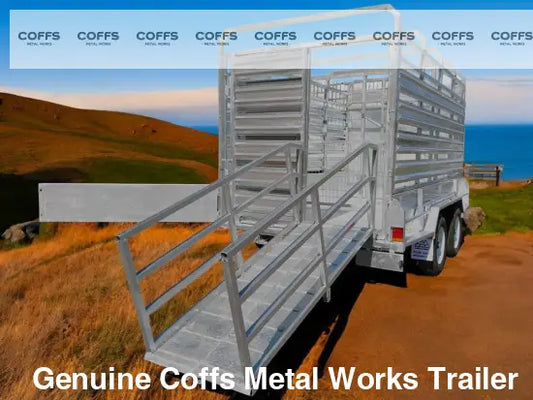 CCT 12×6 Livestock / Cattle Trailer for Sale ATM 4200KG with Side Rails & Ramps cattle livestock