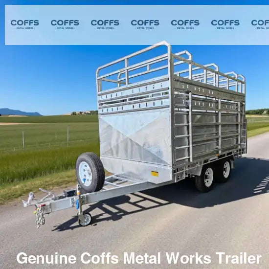 CCT 12×7 FLAT TOP LIVESTOCK/CATTLE TRAILER FOR SALE ATM 3500KG WITH Side Rails & Ramps cattle livestock