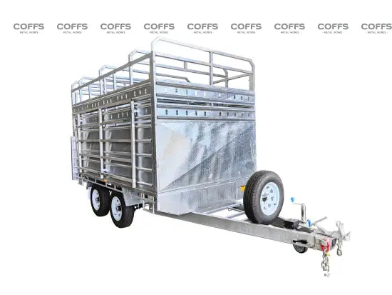 CCT 12×7 FLAT-TOP LIVESTOCK/CATTLE TRAILER FOR SALE ATM 3500KG WITH Side Rails & Ramps cattle livestock