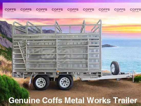 CCT 12×7 FLAT-TOP LIVESTOCK/CATTLE TRAILER FOR SALE ATM 3500KG WITH Side Rails & Ramps cattle livestock