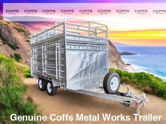 CCT 12×7 FLAT-TOP LIVESTOCK/CATTLE TRAILER FOR SALE ATM 3500KG WITH Side Rails & Ramps cattle livestock